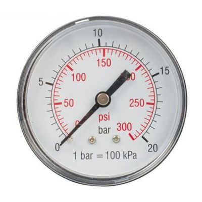 Pressure Gauge 0-20bar1/4rear 63mm D6314r20 Packaged